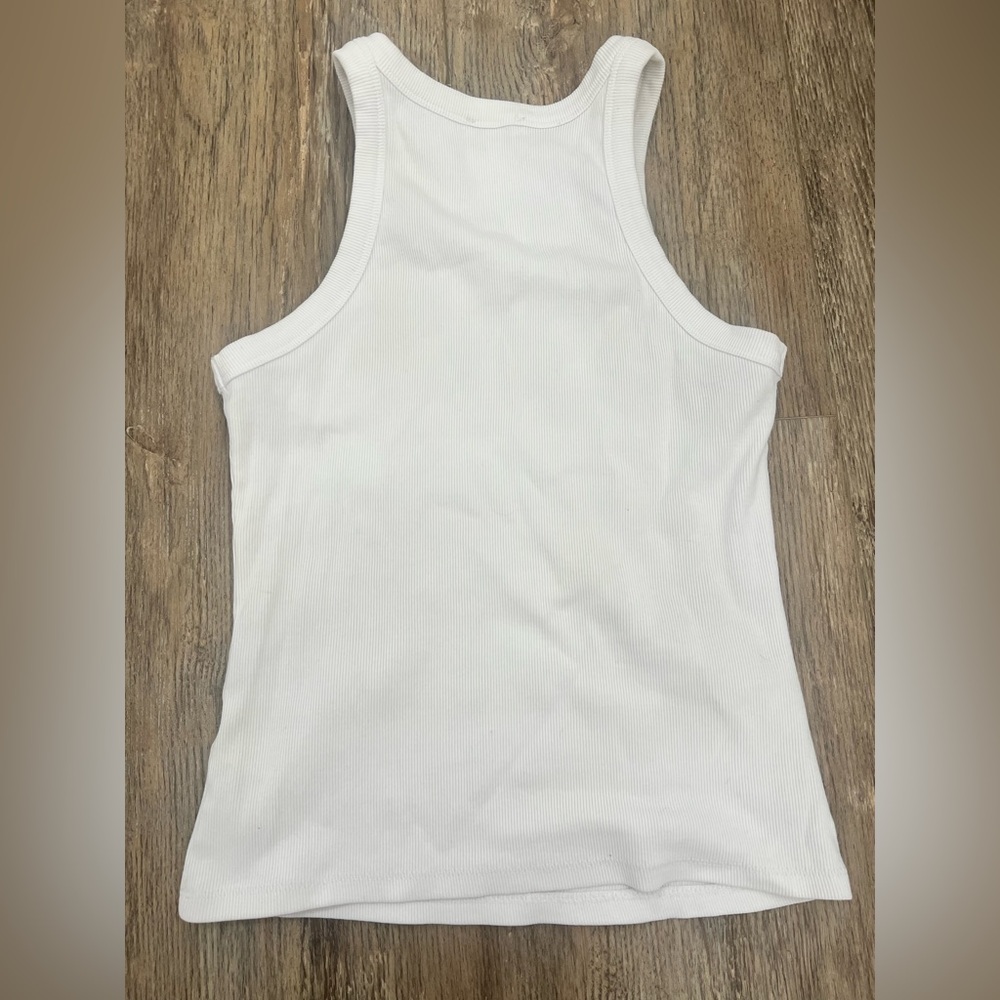 Mavi White Ribbed Top - Picture 3 of 5